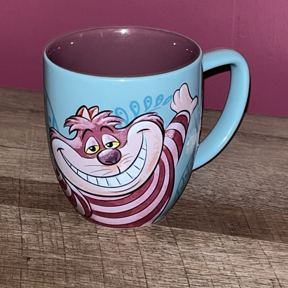 Disney Parks Cheshire Cat Mug Big Smile‎ Coffee Cup Alice In Wonderland